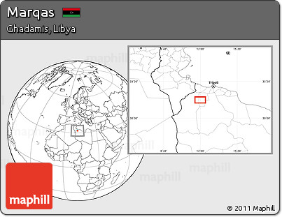 Blank Location Map of Marqas