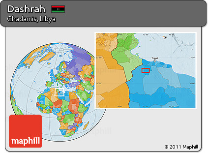 Political Location Map of Dashrah