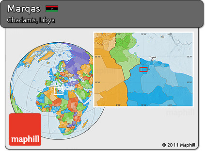 Political Location Map of Marqas