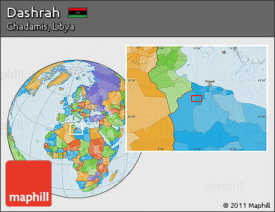 Political Location Map of Dashrah
