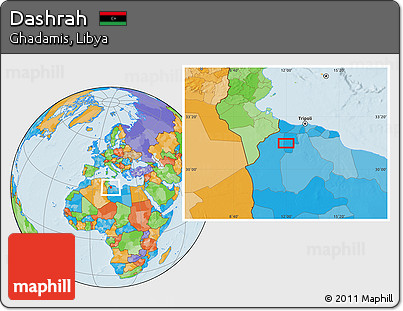 Political Location Map of Dashrah