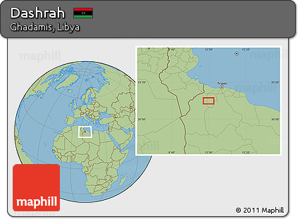 Savanna Style Location Map of Dashrah