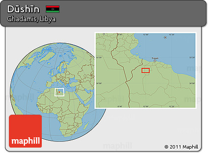 Savanna Style Location Map of Dūshīn