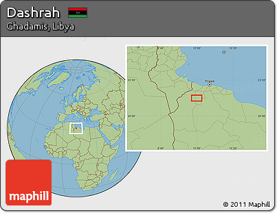 Savanna Style Location Map of Dashrah