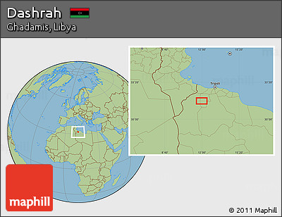 Savanna Style Location Map of Dashrah