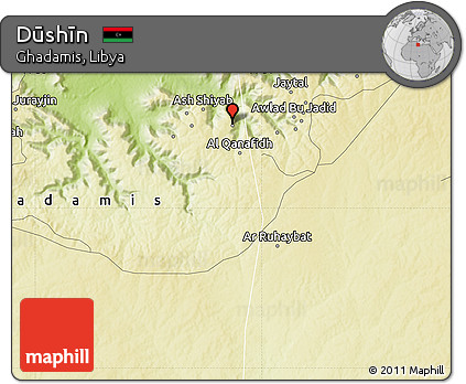 Physical Map of Dūshīn