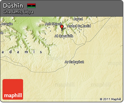 Physical Map of Dūshīn