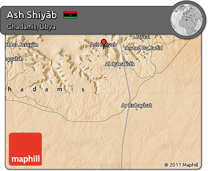 Satellite Map of Ash Shiyāb