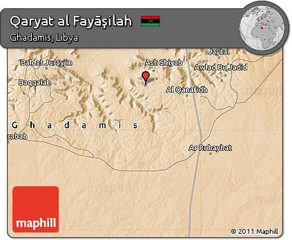 Satellite Map of Qaryat Al Fayāşilah