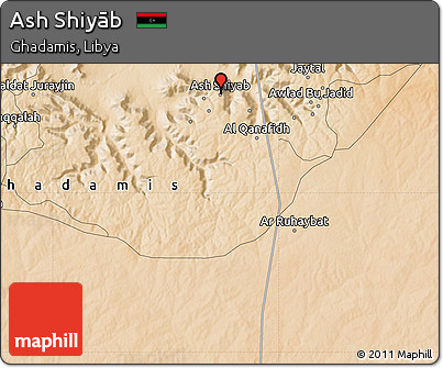 Satellite Map of Ash Shiyāb