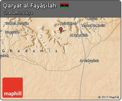 Satellite Map of Qaryat Al Fayāşilah