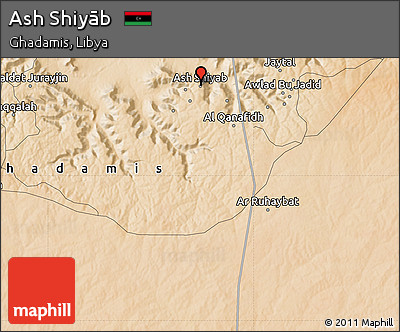 Satellite Map of Ash Shiyāb