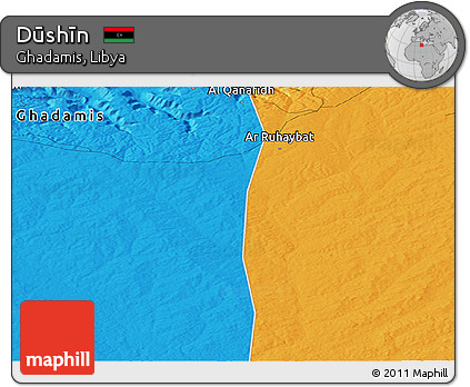 Political Panoramic Map of Dūshīn
