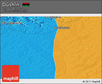 Political Panoramic Map of Dūshīn