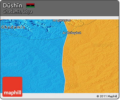 Political Panoramic Map of Dūshīn
