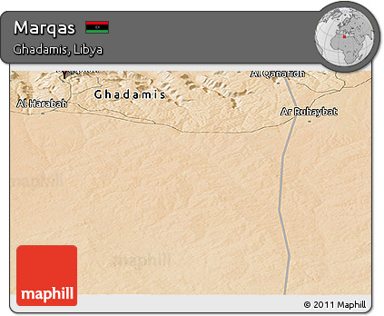 Satellite Panoramic Map of Marqas