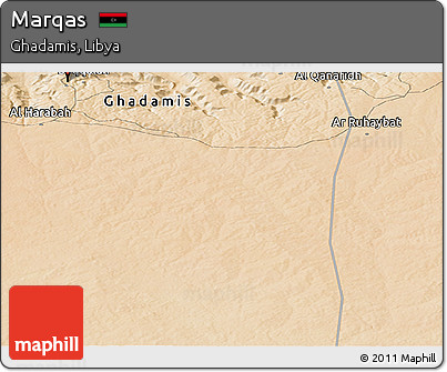 Satellite Panoramic Map of Marqas