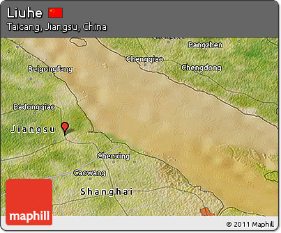 Satellite 3D Map of Liuhe