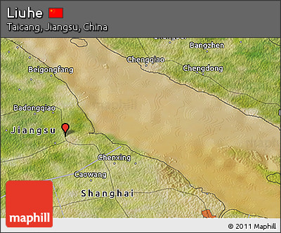 Satellite 3D Map of Liuhe