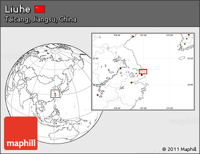 Blank Location Map of Liuhe