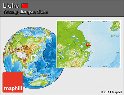 Physical Location Map of Liuhe