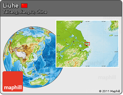 Physical Location Map of Liuhe