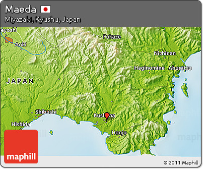 Physical 3D Map of Maeda