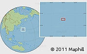 Savanna Style Location Map of the area around 31° 39' 38" N, 147° 58' 29" E