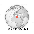 Outline Map of the Area around 31° 39' 38" N, 14° 31' 30" E, rectangular outline