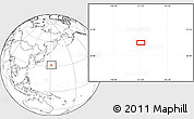 Blank Location Map of the area around 31° 39' 38" N, 151° 22' 30" E