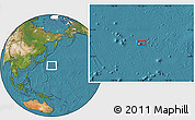 Satellite Location Map of the area around 31° 39' 38" N, 151° 22' 30" E