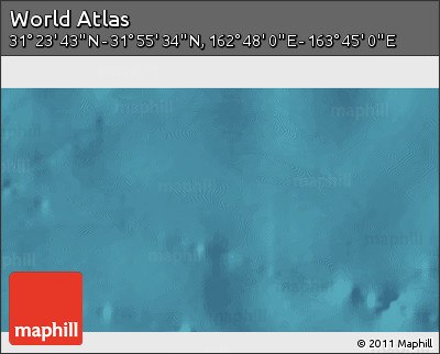 Satellite 3D Map of the Area around 31° 39' 38" N, 163° 16' 30" E