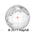 Outline Map of the Area around 31° 39' 38" N, 176° 52' 30" E, rectangular outline