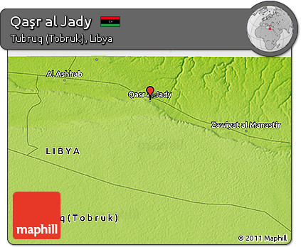 Physical 3D Map of Qaşr Al Jady