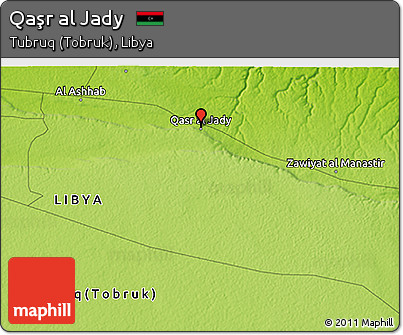 Physical 3D Map of Qaşr Al Jady