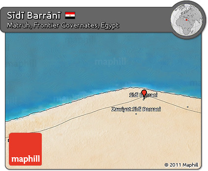 Satellite 3D Map of Sīdī Barrānī