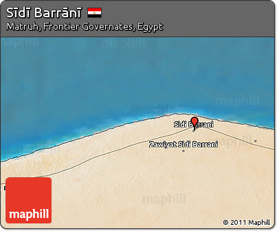 Satellite 3D Map of Sīdī Barrānī