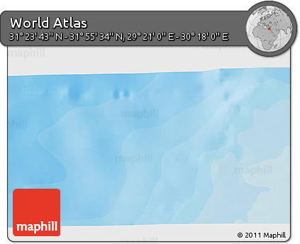 Political 3D Map of the Area around 31° 39' 38" N, 29° 49' 30" E