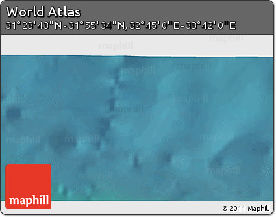 Satellite 3D Map of the Area around 31° 39' 38" N, 33° 13' 30" E