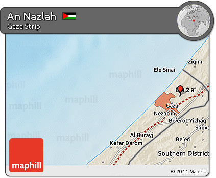 Shaded Relief 3D Map of An Nazlah