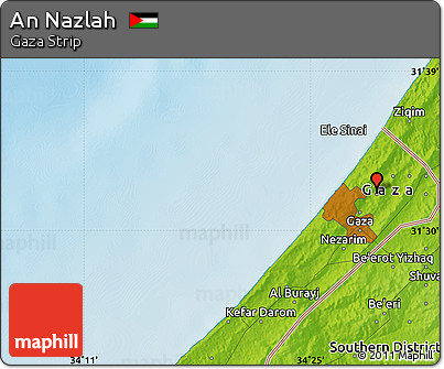 Physical Map of An Nazlah