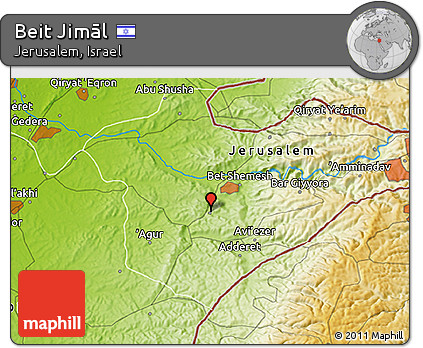 Physical 3D Map of Beit Jimāl