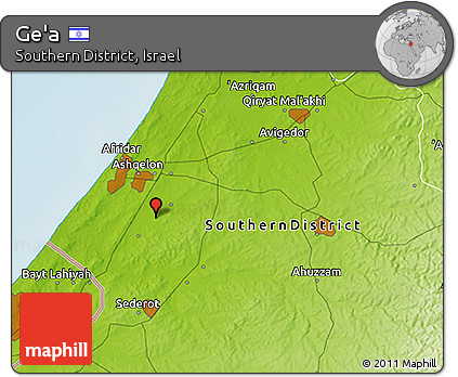 Physical 3D Map of Ge'a
