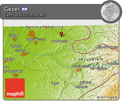 Physical 3D Map of Gezer