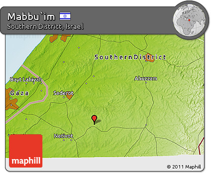 Physical 3D Map of Mabbu`im