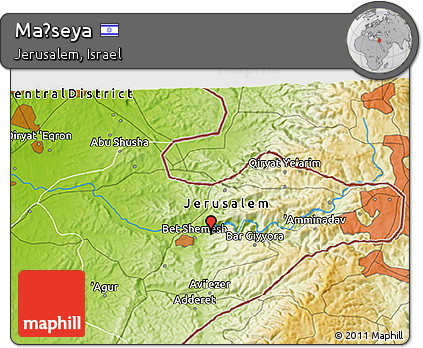 Physical 3D Map of Maẖseya