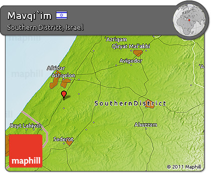 Physical 3D Map of Mavqi`im