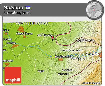 Physical 3D Map of Naẖshon