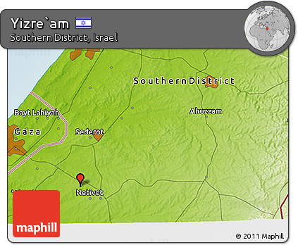 Physical 3D Map of Yizre`am