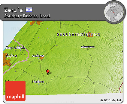 Physical 3D Map of Zeru`a